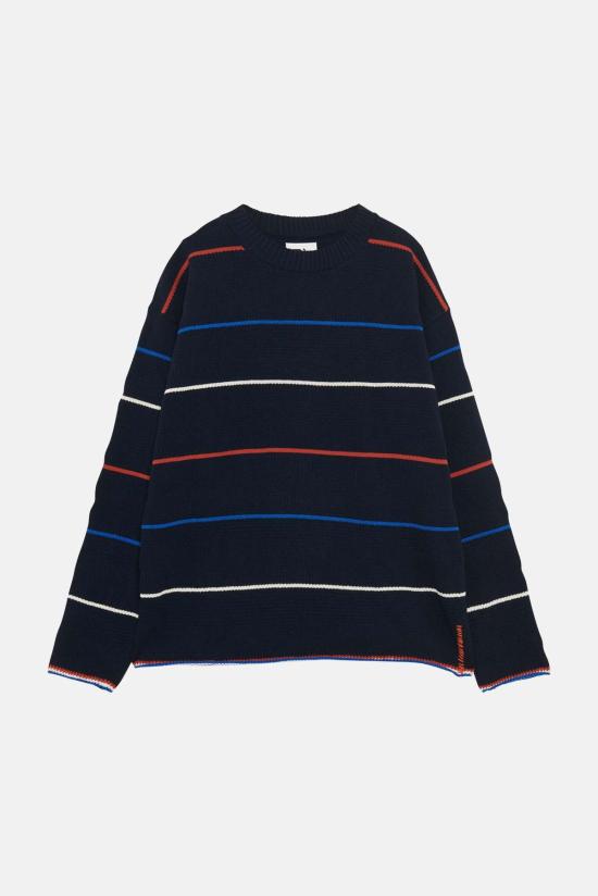  프레지던츠 스웨터 P23PPU237CD99XXXX NAVY MULTI STRIPE