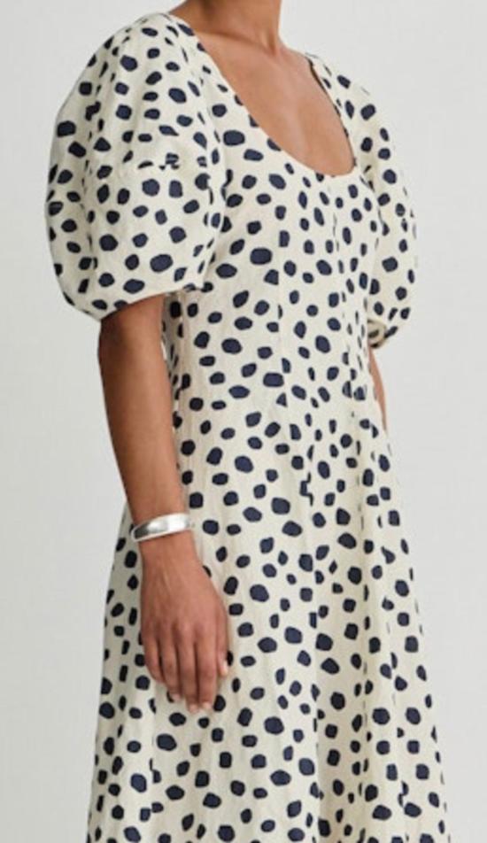  어피스 어파트 롱 원피스 Apiece Apart Anni Scoop Maxi Dress Yayoi 블랙 & 화이트