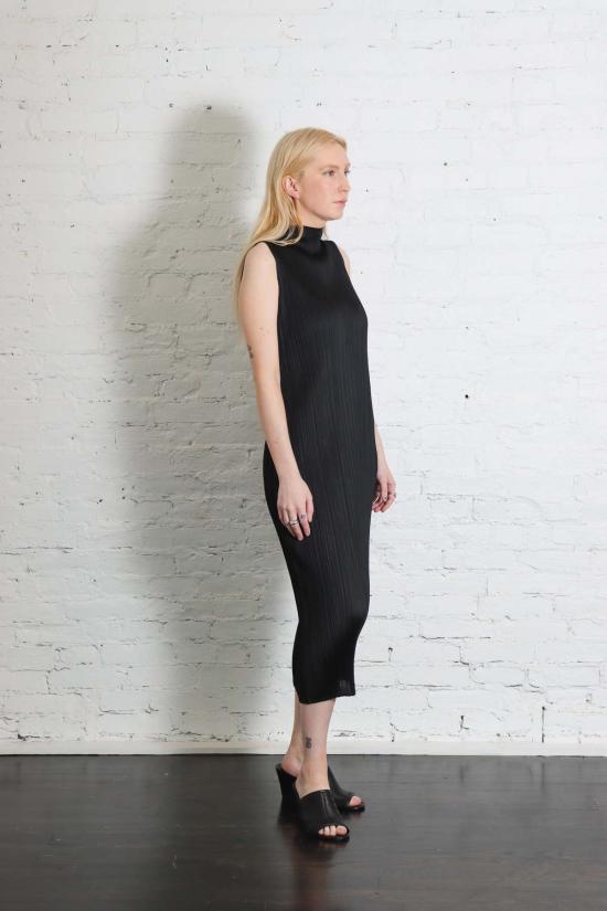  플리츠플리즈 미디 원피스 이세이 미야케의 플리츠 플리즈 4월 월간 컬러 드레스 - PLEATS PLEASE