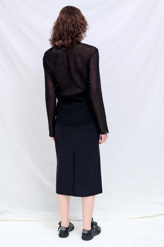  가브리엘라 콜 가먼츠 스웨터 300번 블랙 립 저지 탑 - GABRIELA COLL GARMENTS