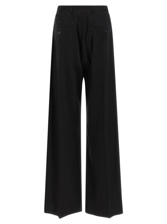  릭 오웬스 스트레이트 팬츠 테일러드 와이드 벨라스  블랙 - RICK OWENS