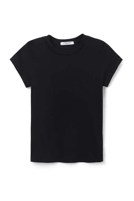  퍼펙트 화이트 티 반팔 티셔츠 셰릴 리사이클드 베이비 티 트루 블랙 - PERFECT WHITE TEE