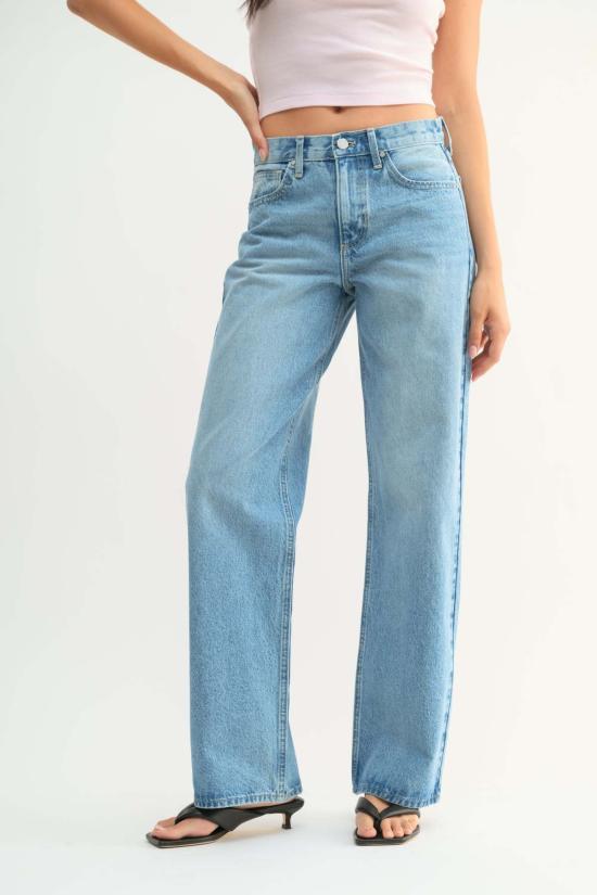  저스트 블랙 데님 스트레이트 팬츠 BP470N WHITE - JUST BLACK DENIM