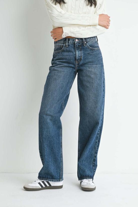  저스트 블랙 데님 스트레이트 팬츠 BP470N WHITE - JUST BLACK DENIM
