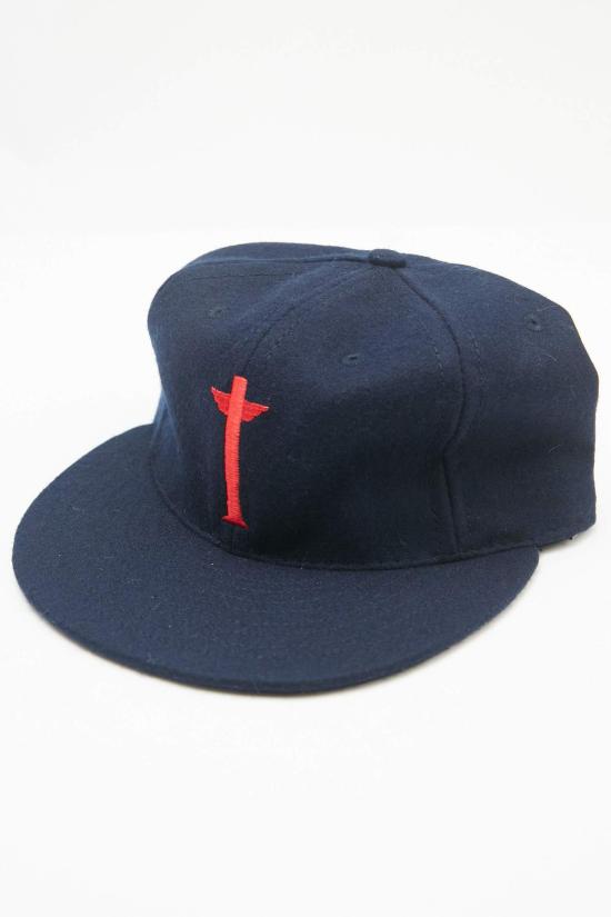  토템 브랜드 컴퍼니 모자 Totem Brand Co. X Ebbets 캡 네이비/레드 울 - TOTEM BRAND CO.