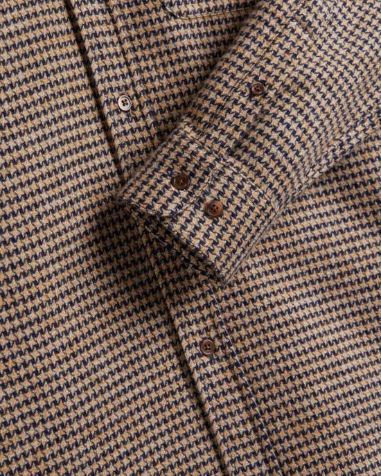  포르투기스플란넬 셔츠 포르투갈 플란넬 추상 파이드 풀 - PORTUGUESE FLANNEL