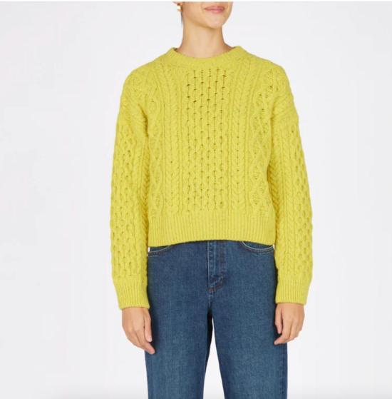  Ireland's Eye Knitwear 스웨터 아일랜드 아이 니트웨어 카라 크루넥 점퍼 버터컵