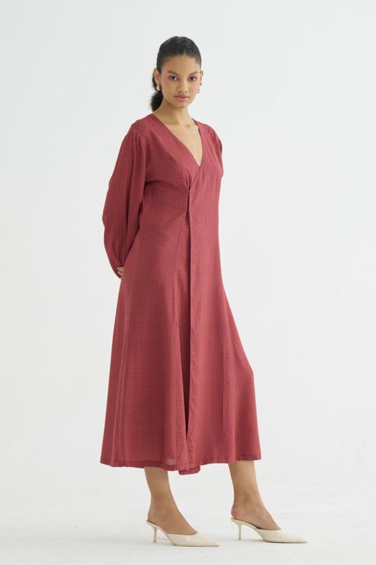  메종 칼라 롱 원피스 Maison Qala Spice Reverie 미디 드레스 - MAISON QALA
