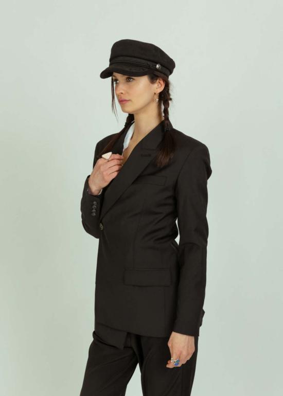  Wear Cissa 수트 자켓 Cissa Smythe 콜라보레이션 울 블레이저 카본을 착용하세요. - OTHER BRANDS