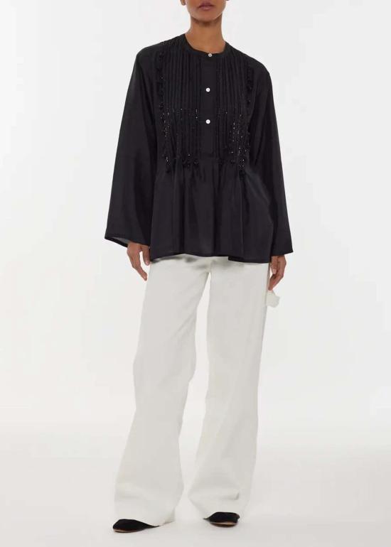 파츄트 스트레이트 팬츠 Pachute P.A.R.O.S.H Cuoricini Jeans Panna