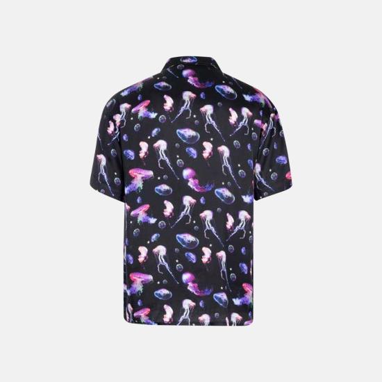 마우나케아 셔츠 MKU142 BLACK PURPLE JELLYFISH - MAUNA KEA