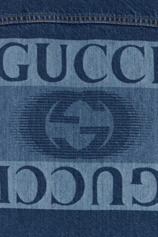  구찌 데님 자켓 데님 재킷 블루 믹스 - GUCCI