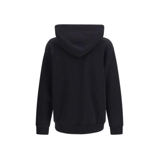  MM6 메종마르지엘라 후드 티셔츠 Mm6 메종 마르지엘라 코튼 후드 스웨트셔츠 블랙 - MM6 MAISON MARGIELA