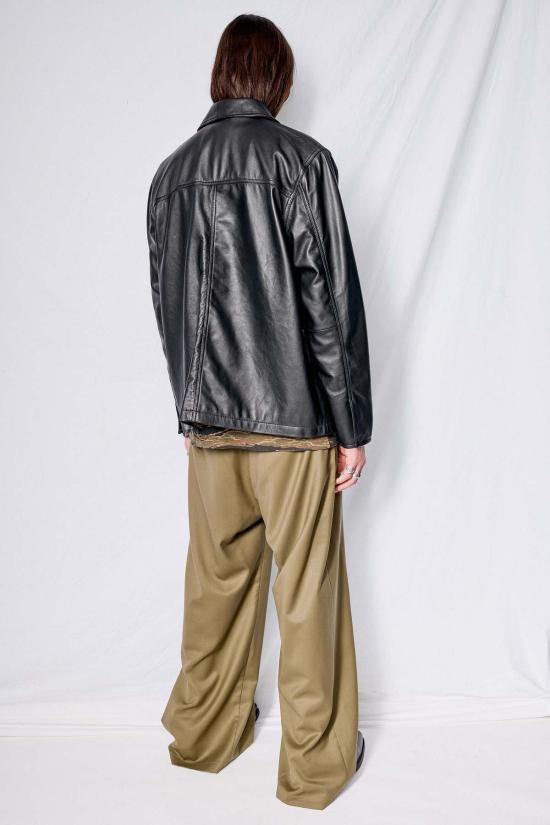  어셈블리 뉴욕 가죽 자켓 어셈블리 블랙 가죽 파이어맨 필드 - ASSEMBLY NEW YORK