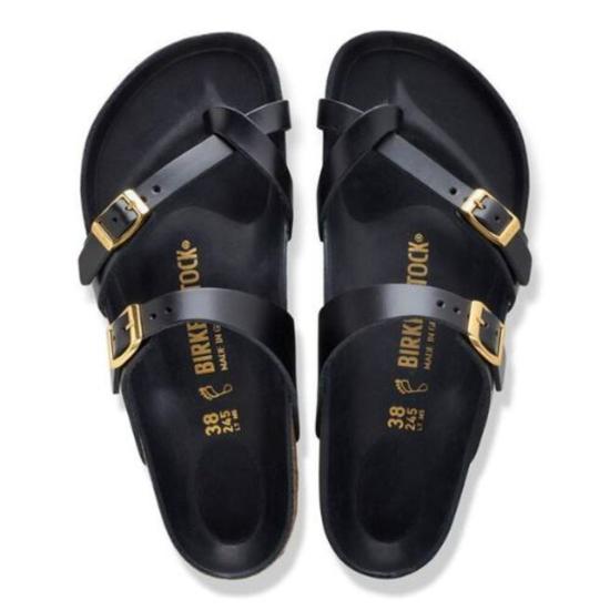  버켄스탁 슈즈 Birkenstock Mayari 가죽 샌들 아말피 블랙 - BIRKENSTOCK