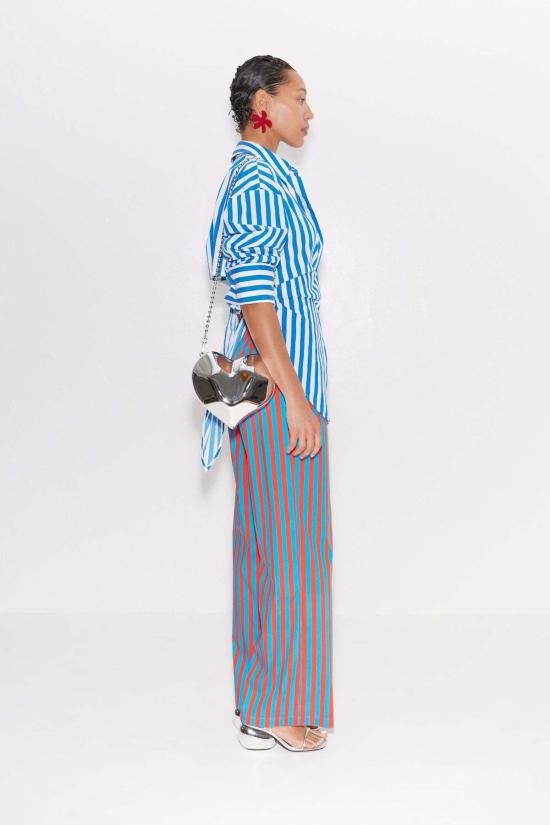  COTTON POPLIN 셔츠 사이먼 밀러 로크 포플린 버튼업 셔츠 블루 스트라이프 - OTHER BRANDS