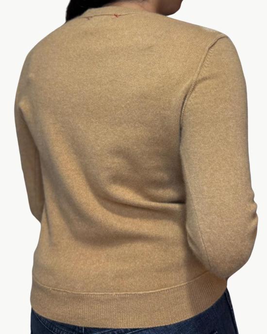  브라조 트리콧 스웨터 브라조 트리코 미니 로얄 올 썸즈  카멜 - BRAZEAU TRICOT