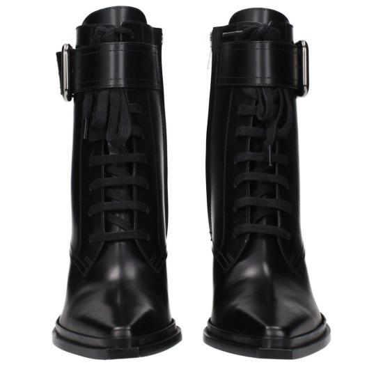  지미추 부츠 가죽 앵클  블랙 - JIMMY CHOO