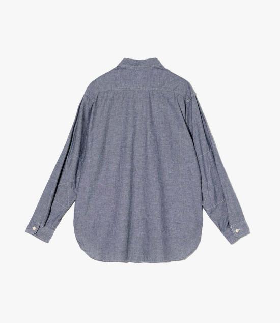  엔지니어드가먼츠 긴팔 셔츠 엔지니어드 가먼츠 작업 셔츠 코튼 샴브레이 - ENGINEERED GARMENTS