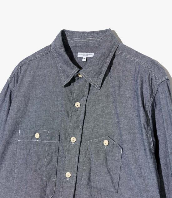  엔지니어드가먼츠 긴팔 셔츠 엔지니어드 가먼츠 작업 셔츠 코튼 샴브레이 - ENGINEERED GARMENTS