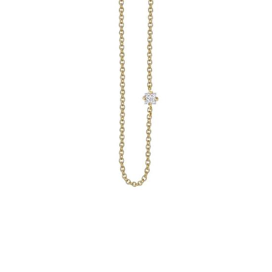  리지 맨들러 파인 주얼리 목걸이/팬던트 화이트 다이아몬드 플로팅 네크리스 목걸이 - LIZZI MANDLER FINE JEWELRY