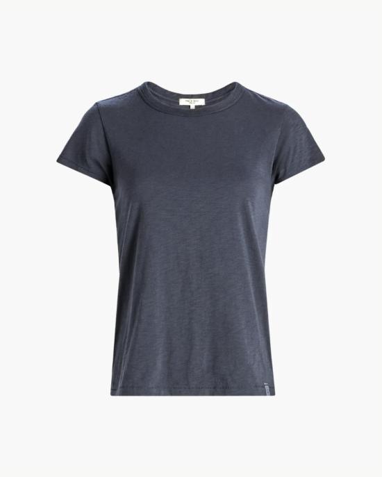  랙앤본 반팔 티셔츠 Rag & Bone The Slub Tee Storm Blue