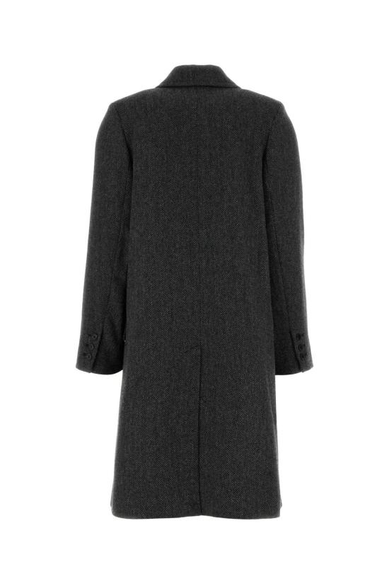  아페쎄 코트 A.P.C. 자수 울 혼방 워라  앤트러사이트 - A.P.C.