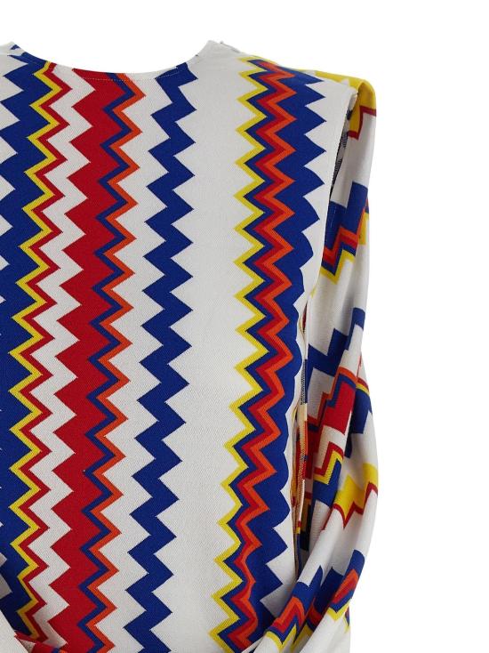  미소니 숏 원피스 미쏘니 비스코스 숏 드레스 멀티컬러 - MISSONI