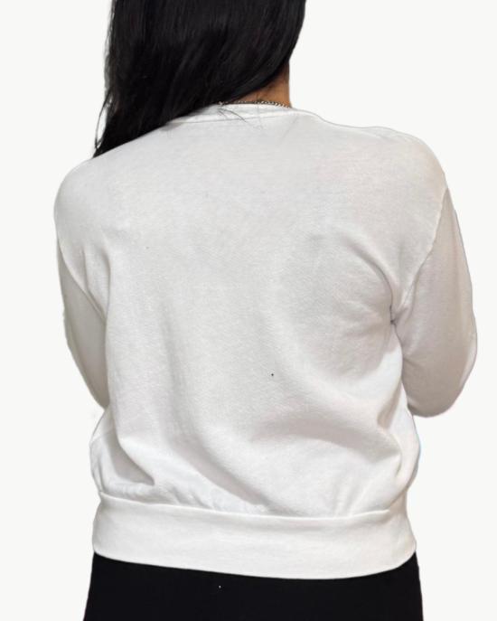  Michael Lauren 스웨터 마이클 로렌 엑손 크루넥 별 자수 스웨트셔츠 화이트/블랙 - OTHER BRANDS