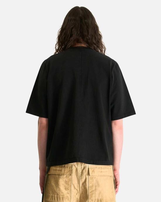  릭 오웬스 반팔 티셔츠 스몰 레벨 티셔츠 - RICK OWENS