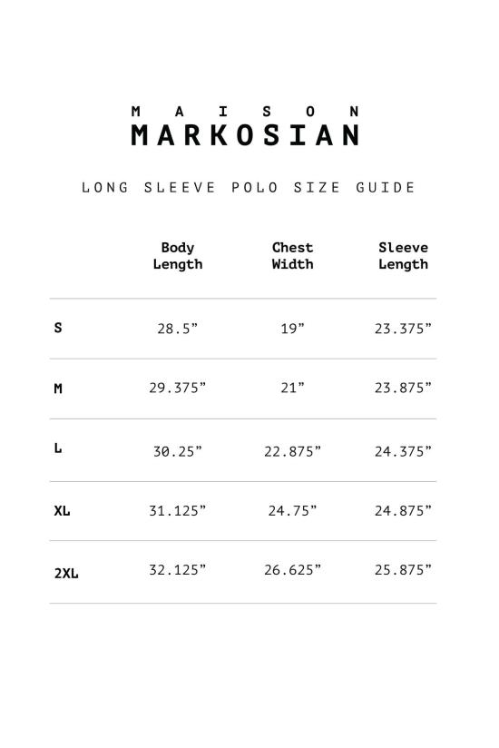  메종 마르코시안 긴팔 티셔츠 인물 드로잉 폴로 탑 - MAISON MARKOSIAN