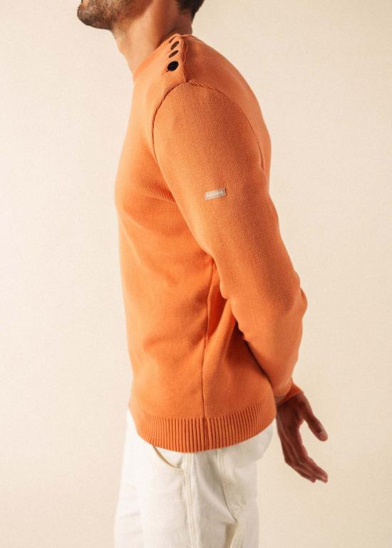  세인트제임스 스웨터 Saint James Usa Cancale 코튼 피셔맨  클레이 - SAINT JAMES
