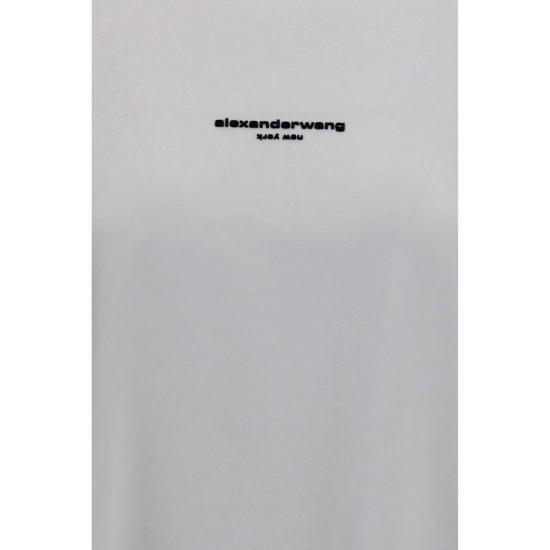  알렉산더 왕 긴팔 티셔츠 로고  화이트 - ALEXANDER WANG