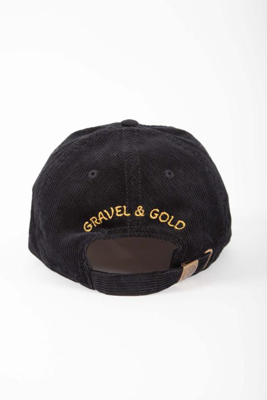  그래블 앤 골드 볼캡 샌프란시스코 캘리포니아 캡 블랙 코듀로이 - GRAVEL & GOLD