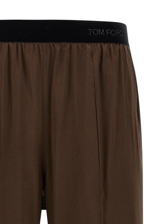  톰포드 수트 팬츠 실크 캐주얼  브라운 - TOMFORD