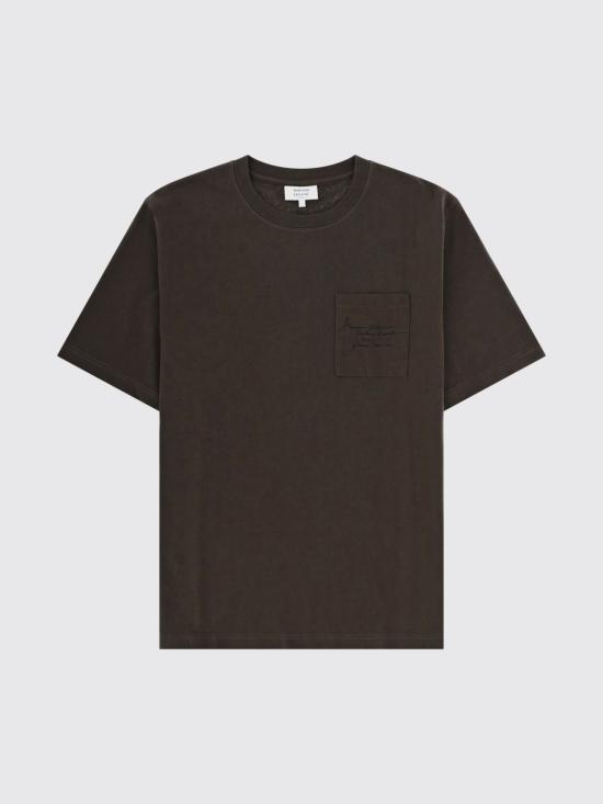 26SS 메종키츠네 반팔 티셔츠 QM00104KJ7025 0453 Brown - MAISON KITSUNE