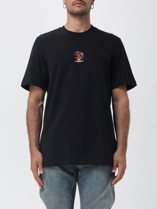 26SS 엠에스지엠 반팔 티셔츠 4040MM121N267002 99 Black