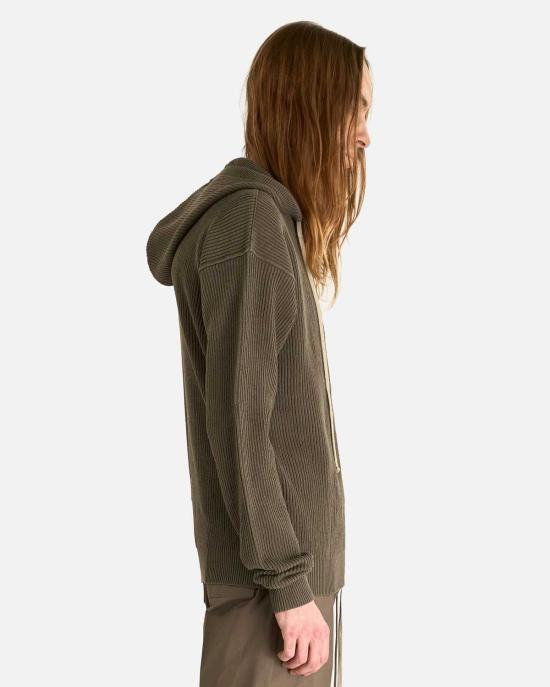  릭 오웬스 후드 티셔츠 지퍼 후드티 - RICK OWENS