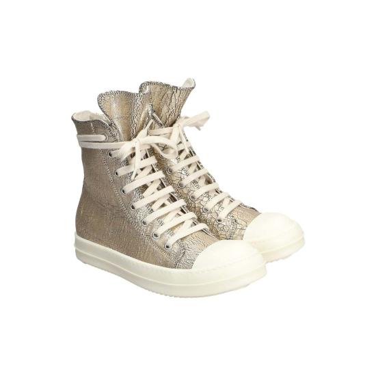  릭 오웬스 스니커즈 데님  골드/밀크 - RICK OWENS
