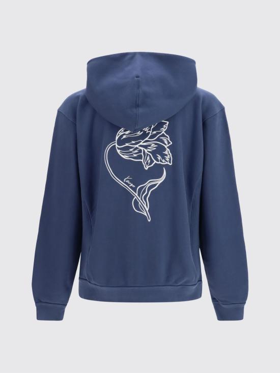 26FW 겐조 후드 티셔츠 FG65HO2714MJ 79 Blue - KENZO