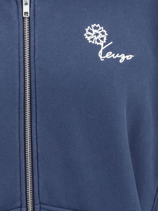 26FW 겐조 후드 티셔츠 FG65HO2714MJ 79 Blue - KENZO
