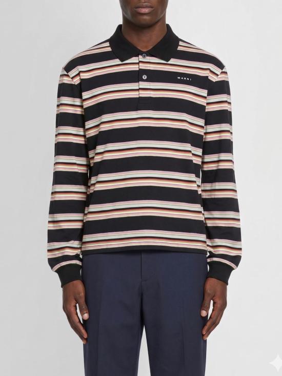 26FW 마르니 폴로 티셔츠 POJY0003LSUTC682 STV18 Multicolor