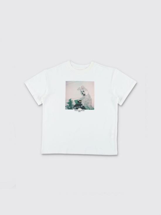 26FW [키즈] 스텔라 맥카트니 티셔츠 TZ8B01Z3931 100 White