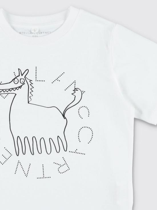 26FW [키즈] 스텔라 맥카트니 티셔츠 TZ8P41Z3931 100 White - STELLA MCCARTNEY