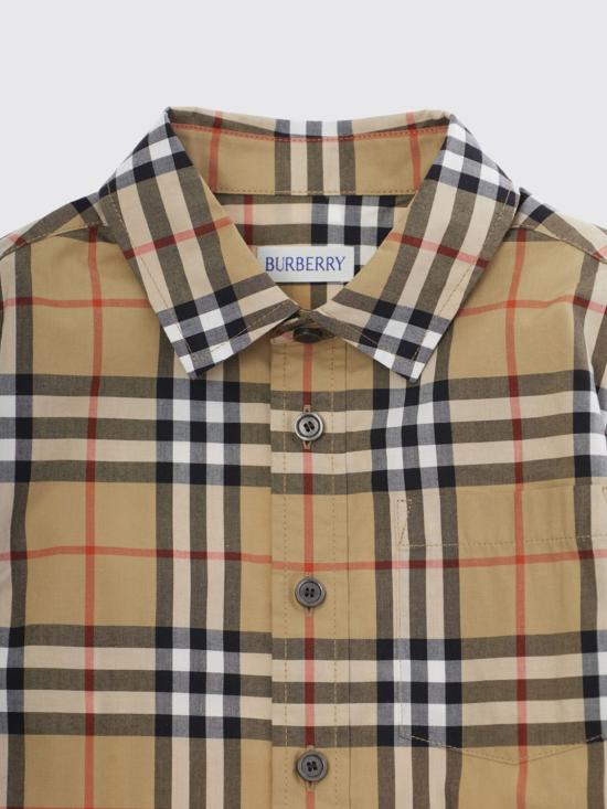 26FW [키즈] 버버리 셔츠 8117166 Beige - BURBERRY