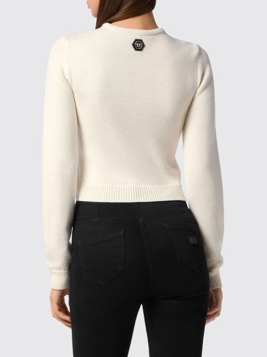 26SS 필립 플레인 스웨터 FAECWKO0641PTE003N 01OF White - PHILIPP PLEIN