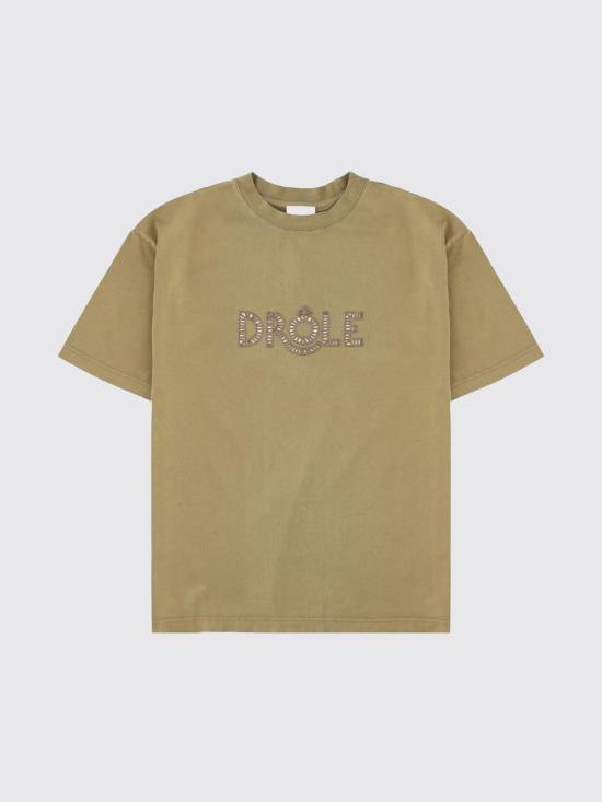 26SS 드롤드무슈 반팔 티셔츠 TS302CO195 KAKI Brown - DROLE DE MONSIEUR