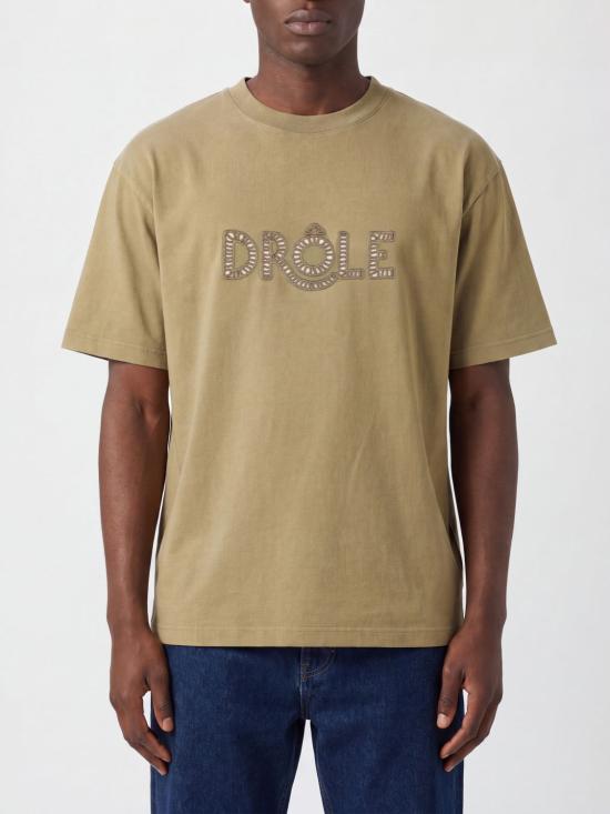 26SS 드롤드무슈 반팔 티셔츠 TS302CO195 KAKI Brown