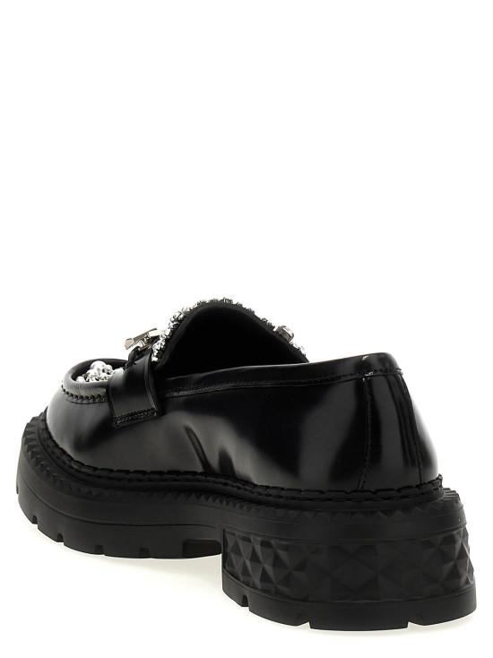  지미추 로퍼 송아지 가죽 슬립온  블랙 - JIMMY CHOO