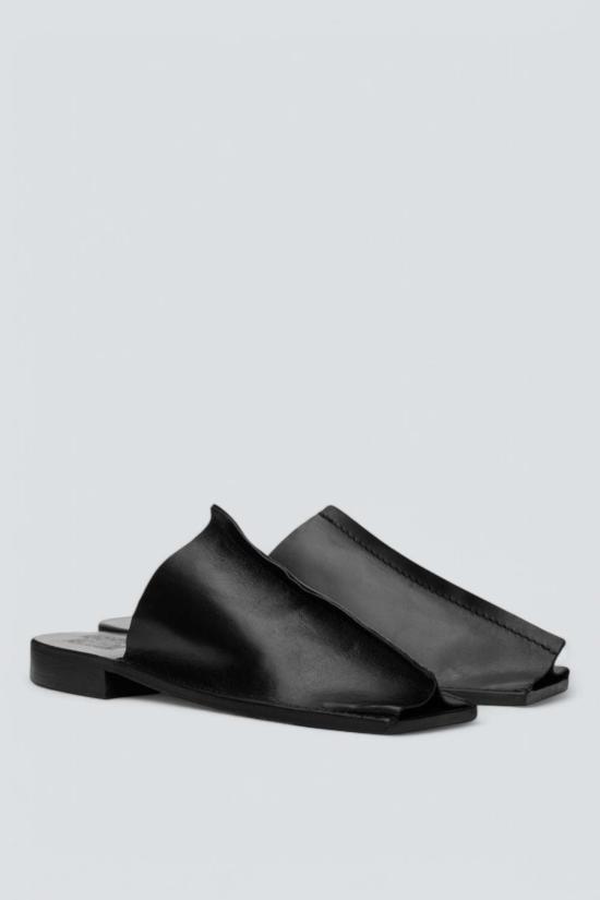 가브리엘라 콜 가먼츠 샌들 Gabriela Coll Garments No.7 오픈 토 바부쉬 블랙 - GABRIELA COLL GARMENTS
